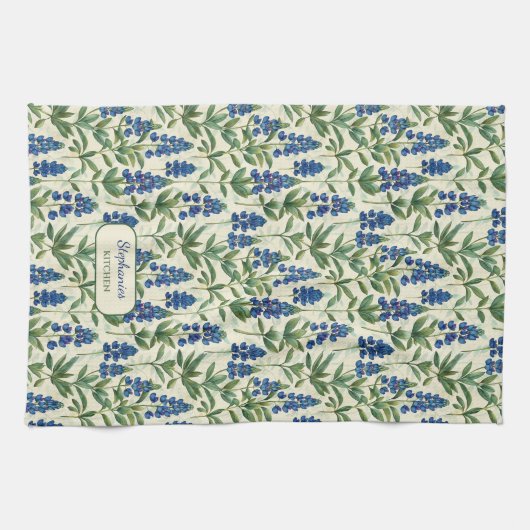 Texas Bluebonnet keukenhanddoek lupine (Horizontaal)