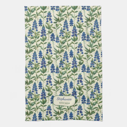 Texas Bluebonnet keukenhanddoek lupine (Verticaal)