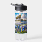 Texas Bluebonnet Meadow Landscape Waterfles (Rechts)