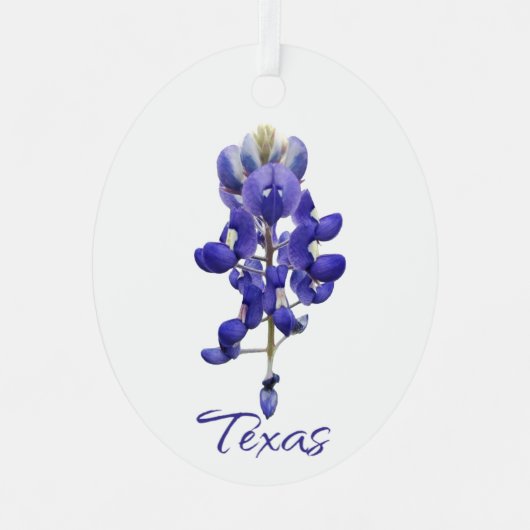 Texas Bluebonnet Metal Ornament (Voorkant)