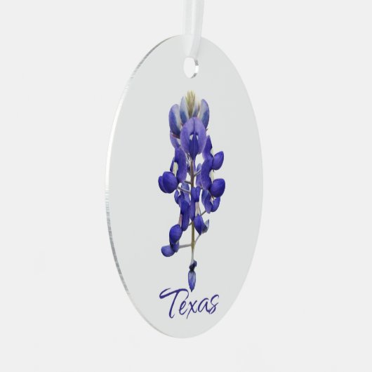 Texas Bluebonnet Metal Ornament (Voorkant Rechts)