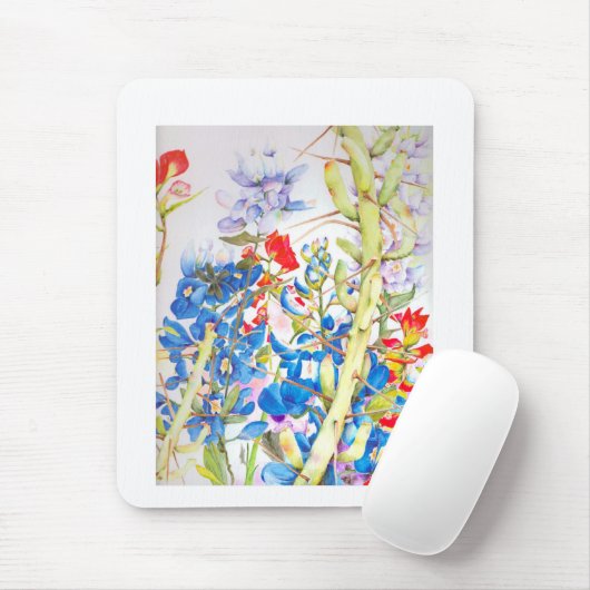 Texas Bluebonnet Mousepad Muismat (Met muis)