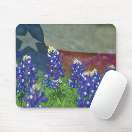 Texas bluebonnet-muispad muismat (Met muis)