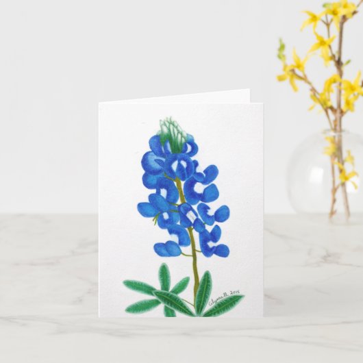 texas bluebonnet note Kaart (Gele Bloem)