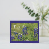 Texas Bluebonnet Post Card Briefkaart (Staand voorkant)