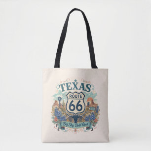 Texas Bluebonnet Route 66 Boho Roadtrip Sfeer Tote Bag