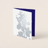 Texas Bluebonnet Silver Foil Note Card Folie Kaarten (Voorkant)