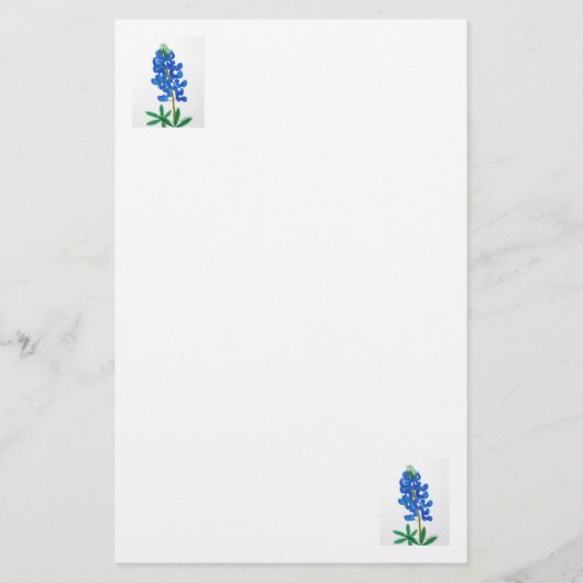 Texas Bluebonnet Stationery Briefpapier (Voorkant)