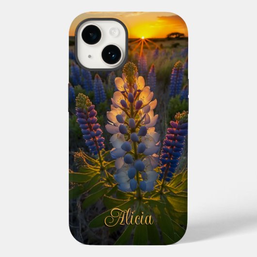 Texas Bluebonnet Sunset Case-Mate iPhone Case (Achterkant)