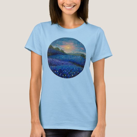 Texas bluebonnet T-shirt drie (Voorkant)