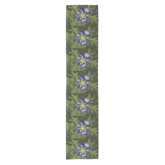 Texas Bluebonnet Table Runner Korte Tafelloper (Voorkant)