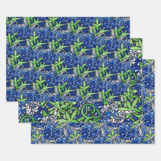 Texas Bluebonnet Texan Love Flower Inpakpapier Vel