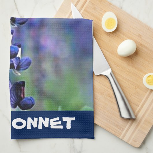 Texas Bluebonnet Theedoek (Quarter Fold)