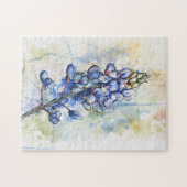 Texas Bluebonnet Waterverf Flower Puzzle Legpuzzel (Horizontaal)