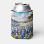Texas Bluebonnet Weidelandschap Blikjeskoeler (Blikje Achterkant)