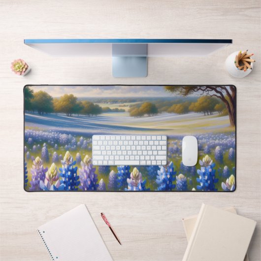 Texas Bluebonnet Weidelandschap Bureaumat (Kantoor 1)