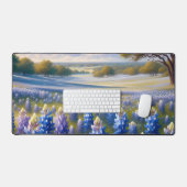 Texas Bluebonnet Weidelandschap Bureaumat (Keyboard & Muis)