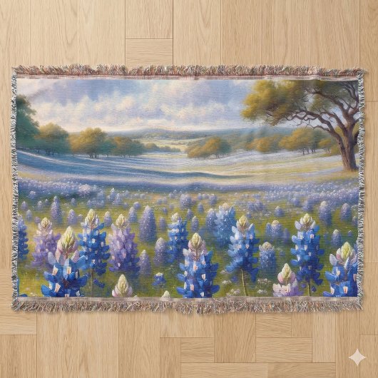 Texas Bluebonnet Weidelandschap Deken