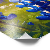 Texas Bluebonnet Weidelandschap Foto Afdruk (Hoek)