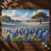 Texas Bluebonnet Weidelandschap Legpuzzel