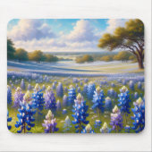 Texas Bluebonnet Weidelandschap Muismat (Voorkant)