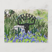 Texas Bluebonnet Welkom Briefkaart (Voorkant)