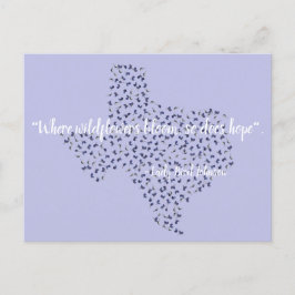 Texas Bluebonnet Wildflower Briefkaart