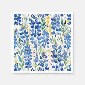 Texas Bluebonnet Wildflower Patroon Servet