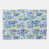Texas Bluebonnet Wildflower Patroon Theedoek (Horizontaal)