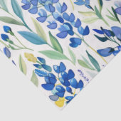 Texas Bluebonnet Wildflower Patroon Tissuepapier (Detail)