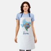 Texas Bluebonnet Wildflower Schort (Gedragen)