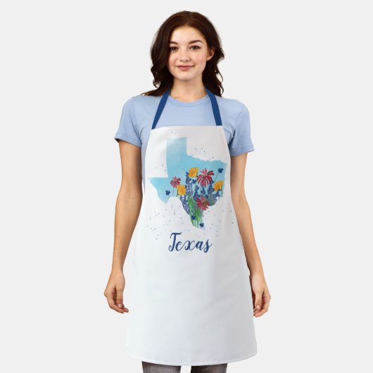 Texas Bluebonnet Wildflower Schort (Gedragen)