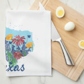 Texas Bluebonnet Wildflower Theedoek (Quarter Fold)