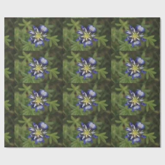 Texas Bluebonnet Wrapping Paper Cadeaupapier (Vlak)