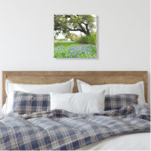 Texas Bluebonnets 16 x 16 Wrapped Canvas Afdruk (Insitu (Slaapkamer))