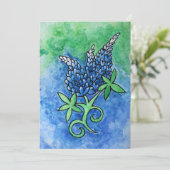 Texas Bluebonnets Bedankkaart (Staand voorkant)