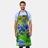 Texas Bluebonnets Best Mam Ever Moederdag Schort (Gedragen)