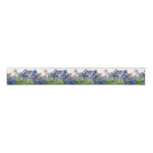 Texas Bluebonnets Blauwe Bloemen Texaanse Bloemen Grosgrain Lint (Voorkant)