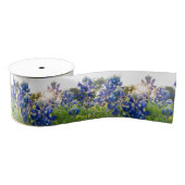 Texas Bluebonnets Blauwe Bloemen Texaanse Bloemen Grosgrain Lint (Spoel)