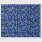 Texas Bluebonnets Blauwe Wilde Bloemen Patroon Cadeaupapier (Vlak)