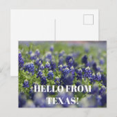 Texas Bluebonnets Bloem Wildflower Blauwe Bloem Briefkaart (Voorkant / Achterkant)