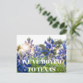 Texas Bluebonnets Bloem Wildflower Blauwe Bloem Briefkaart (Staand voorkant)