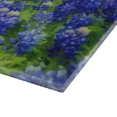 Texas Bluebonnets Blue Flowers Art Glass Snijplank (Hoek)