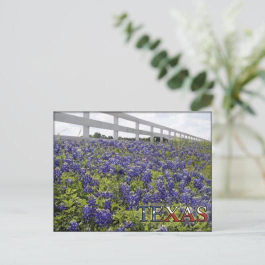 Texas Bluebonnets Briefkaart (Staand voorkant)
