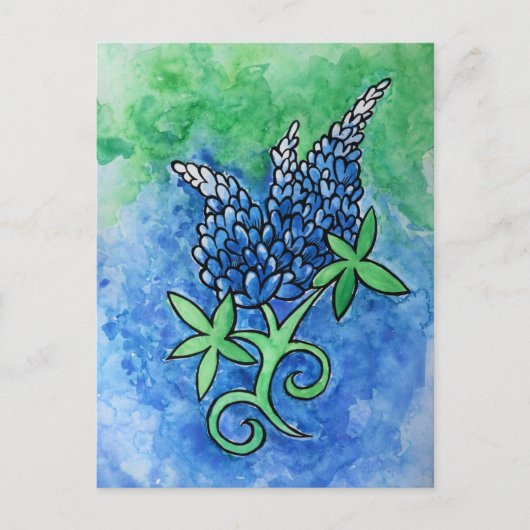 Texas Bluebonnets Briefkaart (Voorkant)