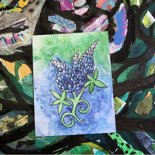 Texas Bluebonnets Briefkaart