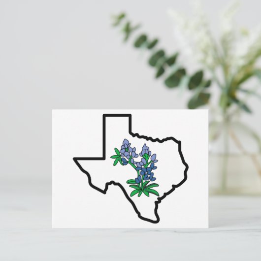 Texas Bluebonnets Briefkaart (Staand voorkant)