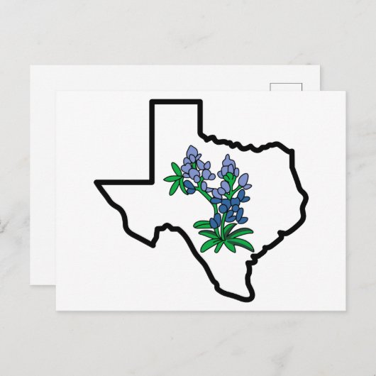Texas Bluebonnets Briefkaart (Voorkant / Achterkant)