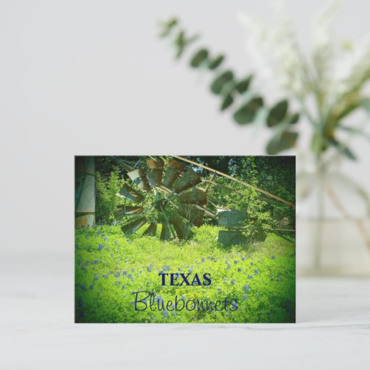 Texas bluebonnets briefkaart (Staand voorkant)