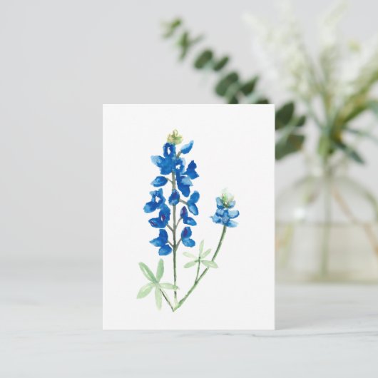 Texas Bluebonnets Briefkaart (Staand voorkant)